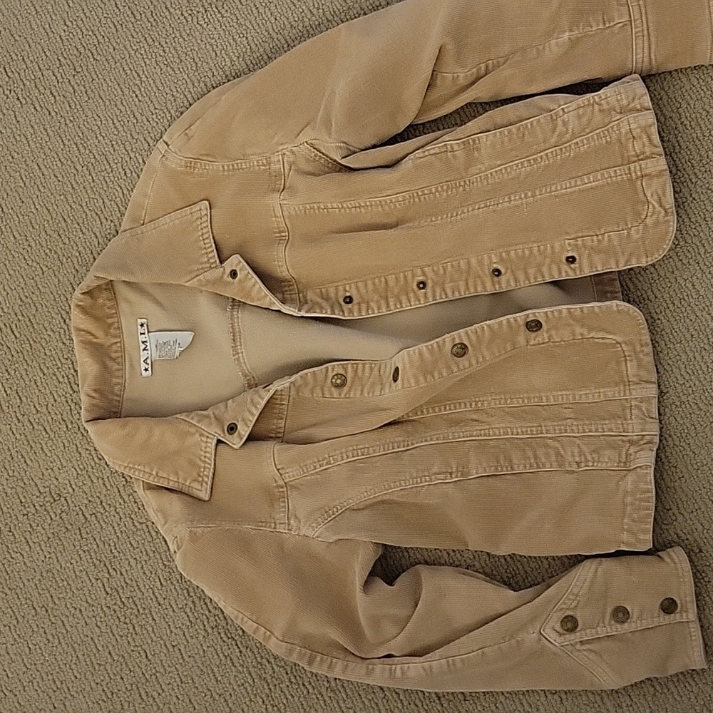 Vintage A.M.I Beige Cuordroy Jacket